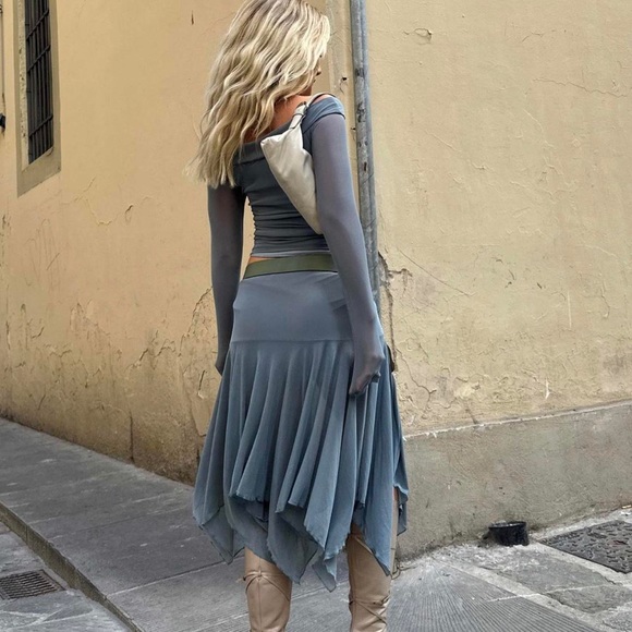 Motel Rocks Blue-grey mesh set - Picture 2 of 3